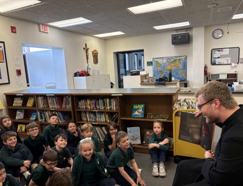 Seminarian Will Heller Visited with our Students this Week